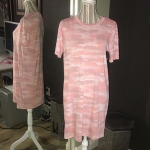 Lucky Brand, pink camo, t-shirt dress
